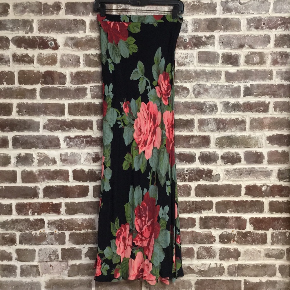Vintage iconic Betsey Johnson bias skirt Rose